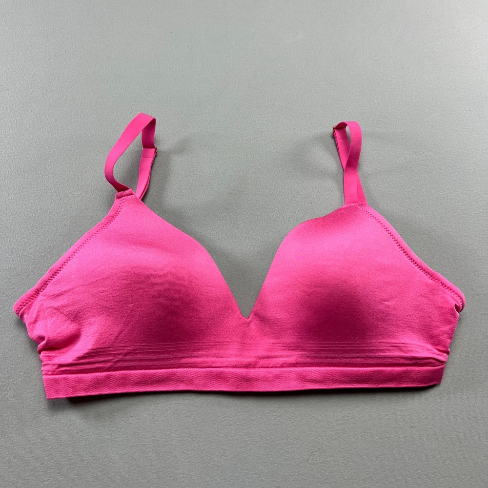 Joyspun Seamless Light Lift Wire Free Bra Women M Pink Stretch Adjustable Straps